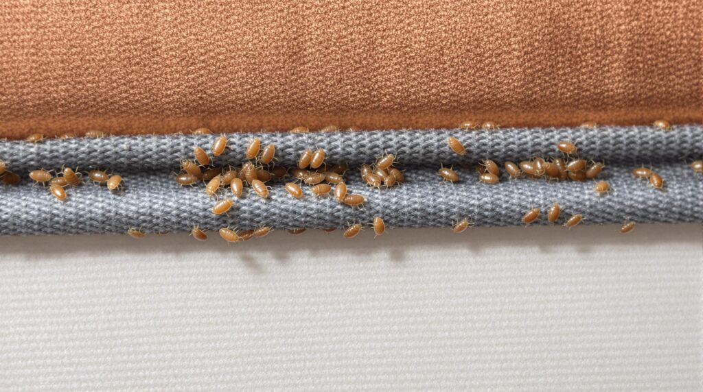 Punaises de lit : détecter, éliminer et prévenir 2 Psocids infesting furniture