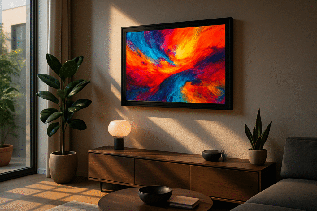 découvrez le futur de votre décoration avec le cadre numérique wallart smart. affichez vos souvenirs en haute définition, personnalisez votre intérieur avec élégance et transformez chaque mur en une galerie d'art unique. optez pour une décoration moderne et interactive qui s'adapte à votre style de vie.