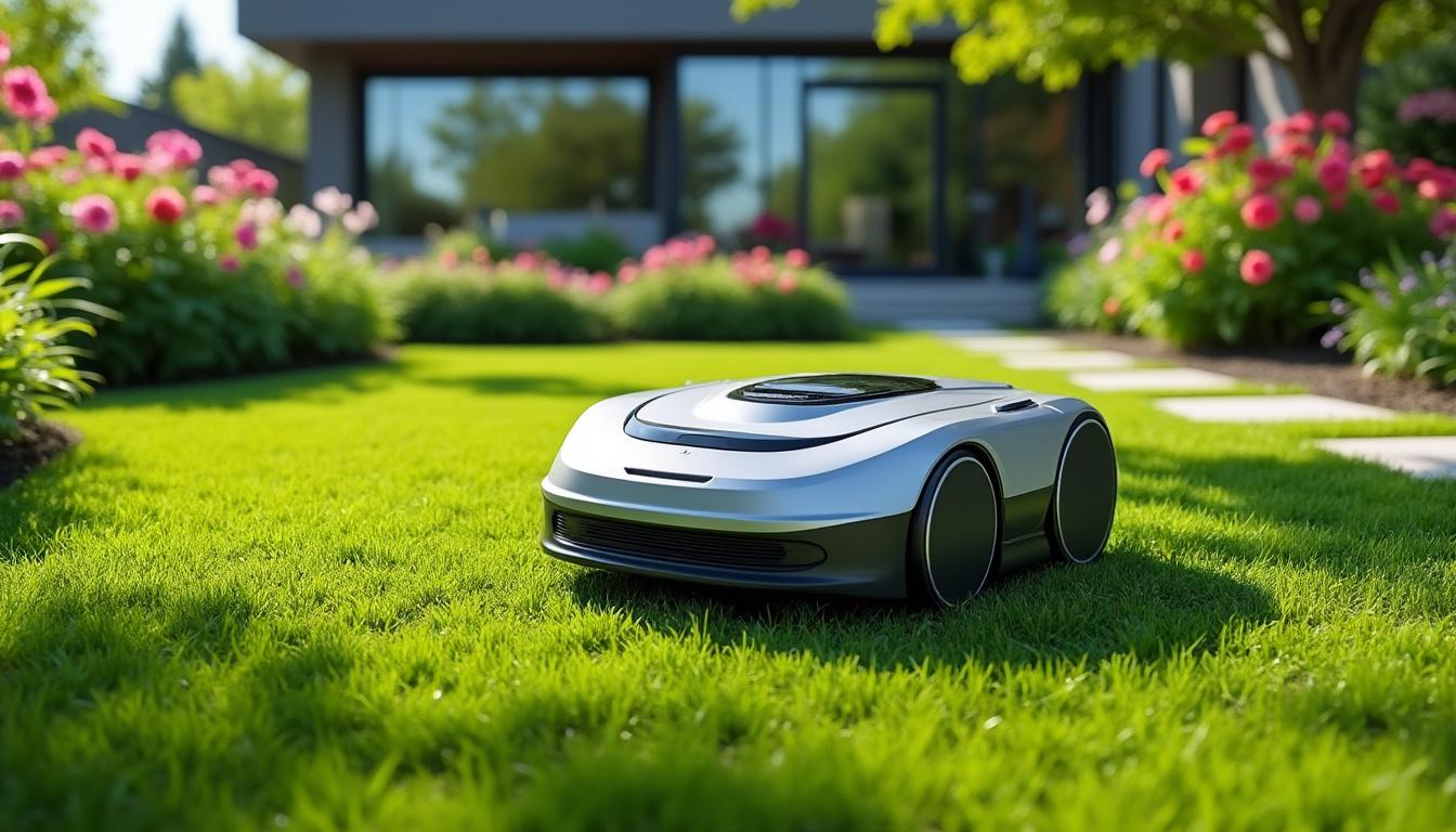 Tondeuse robotisée LawnBot Mower : L'allié parfait pour un jardin impeccable ! 4 découvrez la tondeuse robotisée lawnbot mower, l'allié idéal pour maintenir votre jardin impeccable. profitez d'une coupe parfaite sans effort grâce à sa technologie avancée et son autonomie remarquable. simplifiez-vous l'entretien extérieur et offrez à votre pelouse le soin qu'elle mérite !