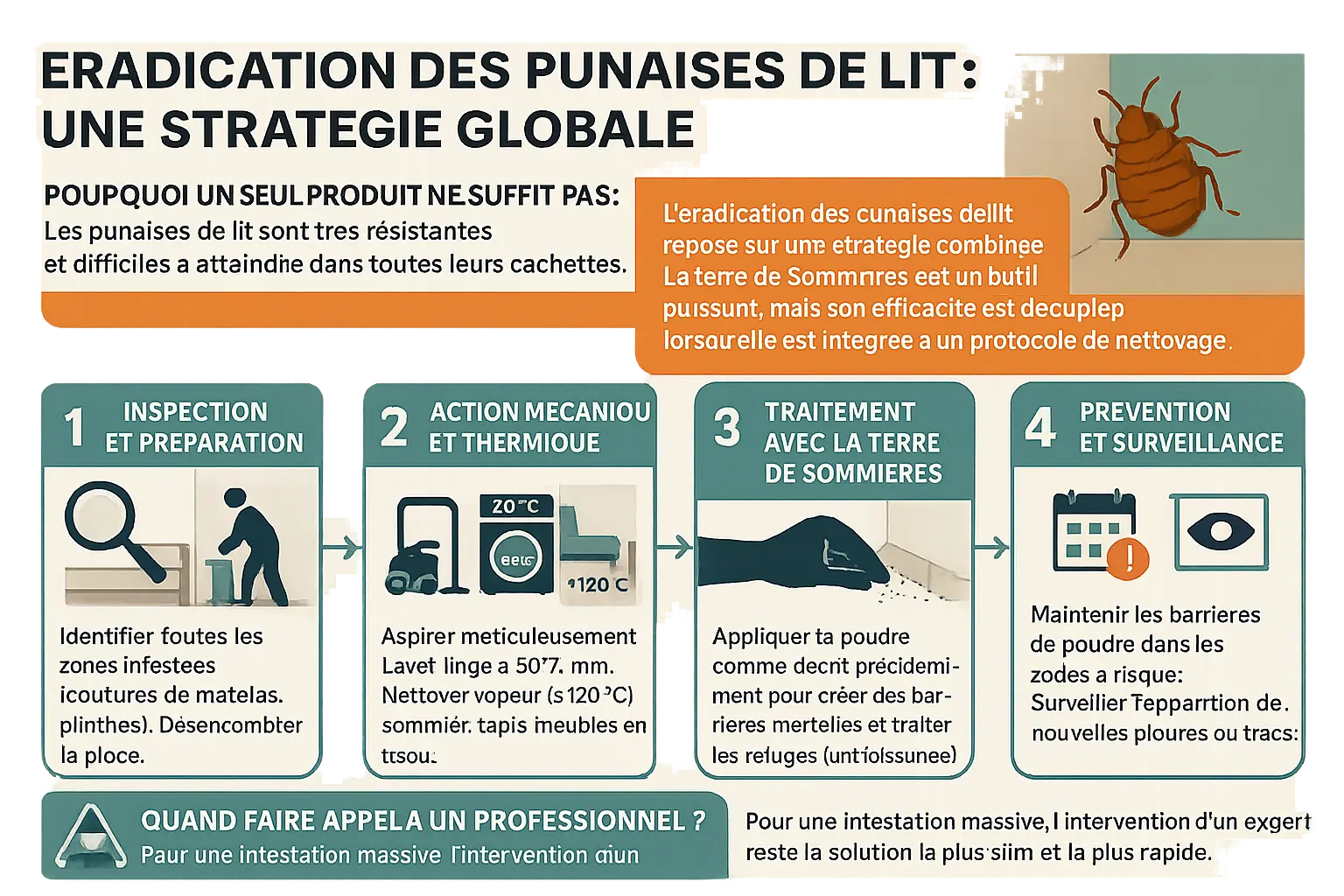 Terre de Sommières : Éradiquer punaises de lit 6 Application de la terre de Sommières sur des lattes de lit pour lutter contre les punaises de lit
