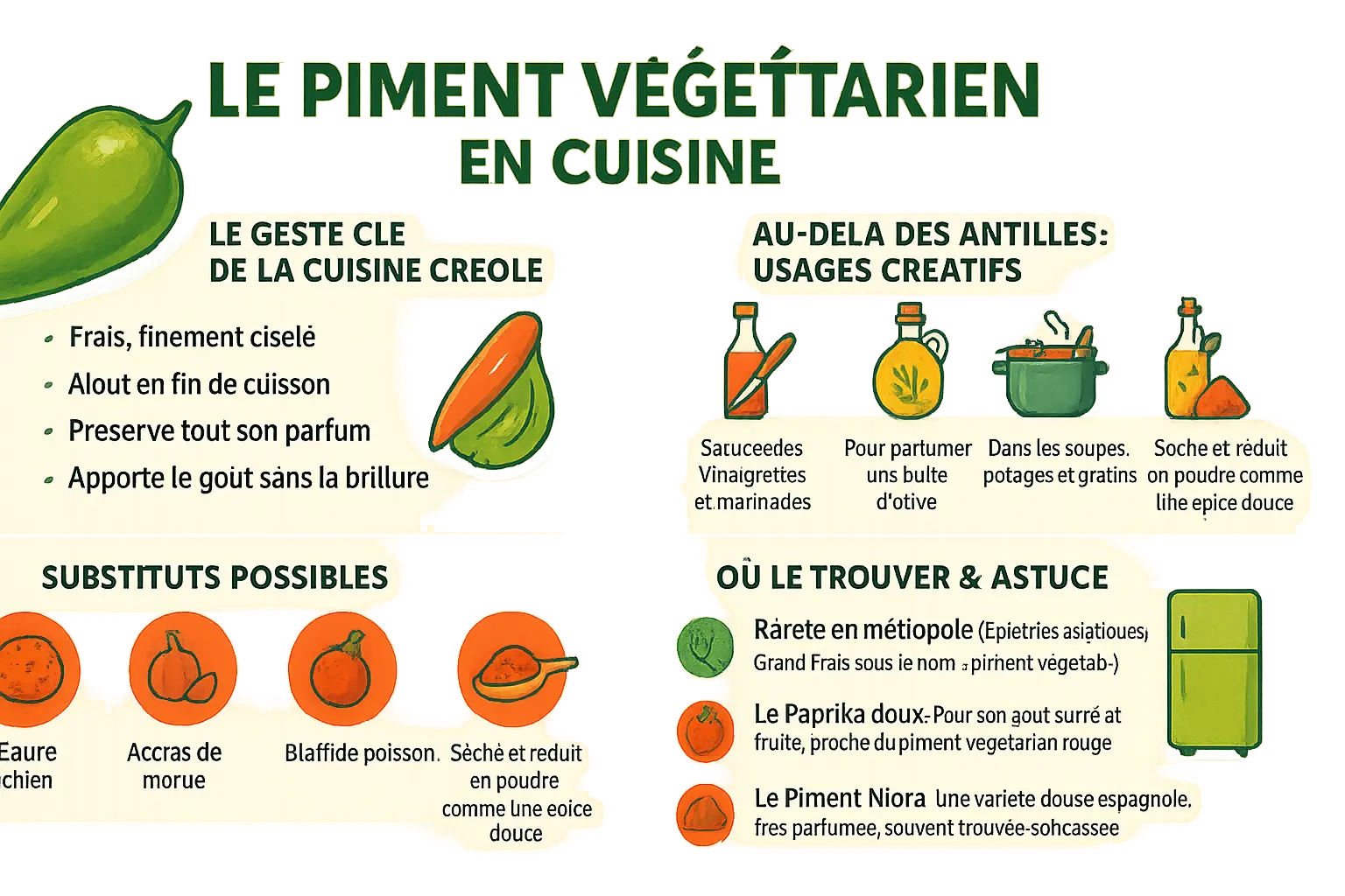 Piment végétarien frais sur une planche en bois