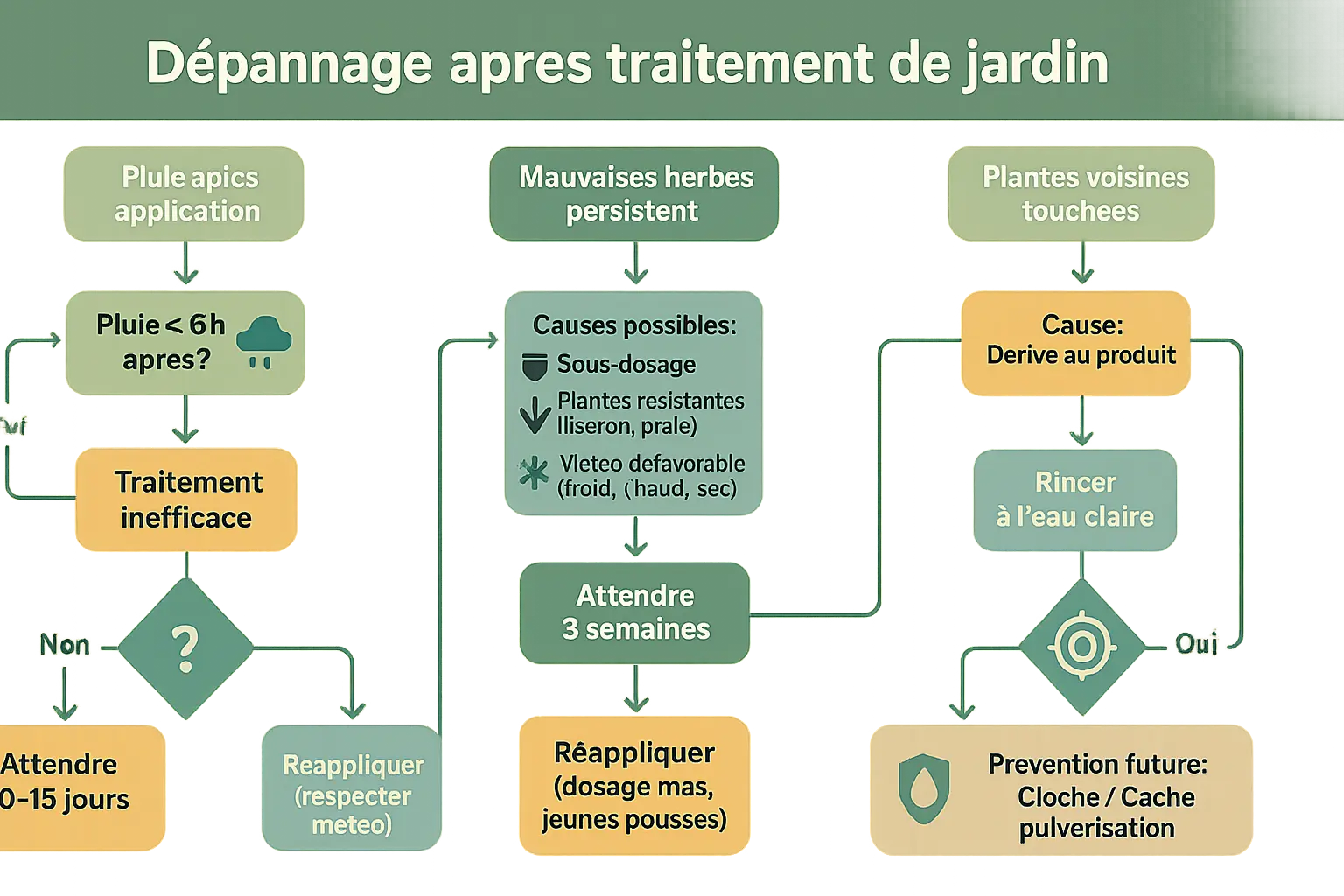 Application du glyphosate avec un pulvérisateur