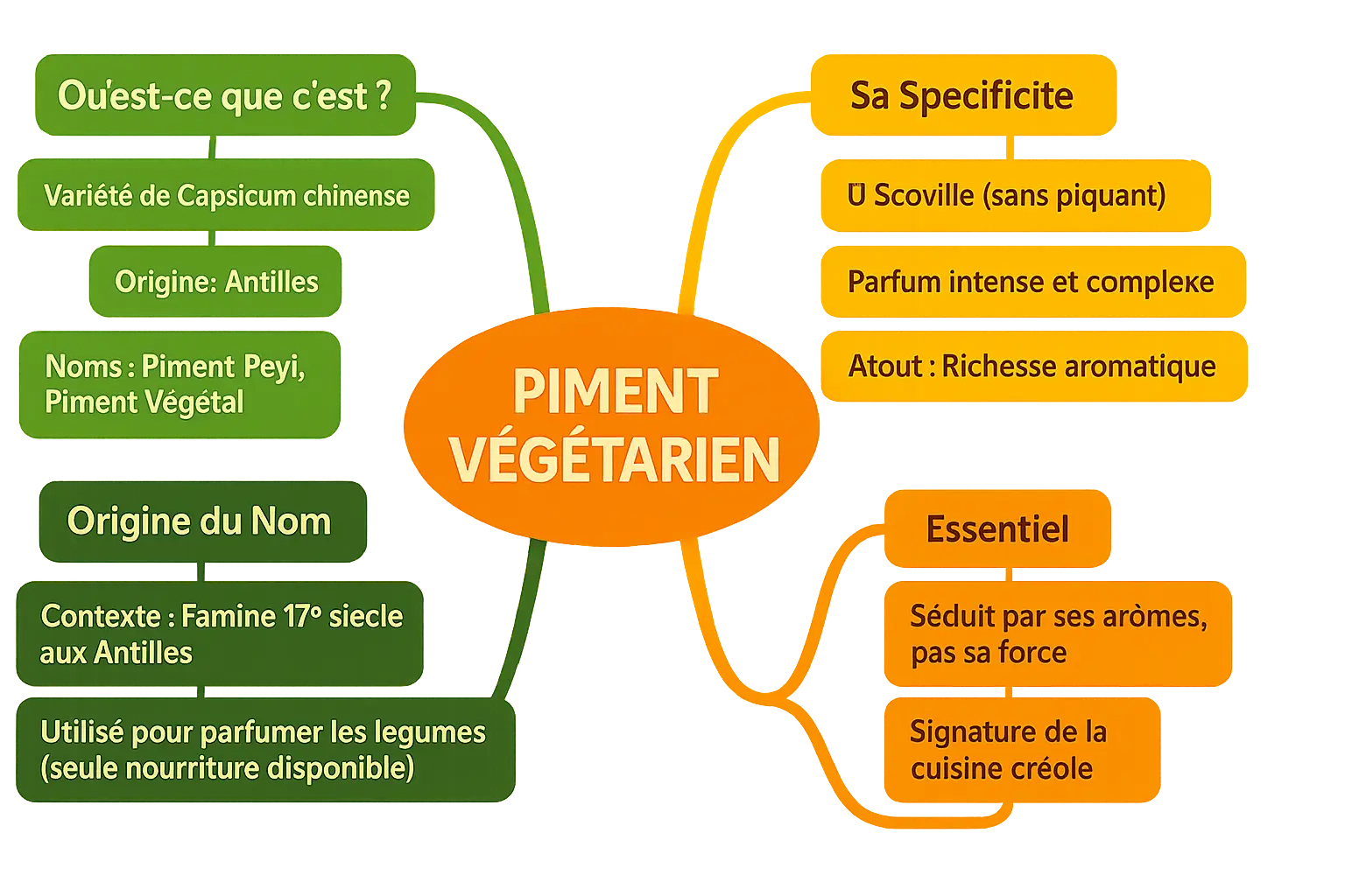 Piment végétarien frais sur fond naturel