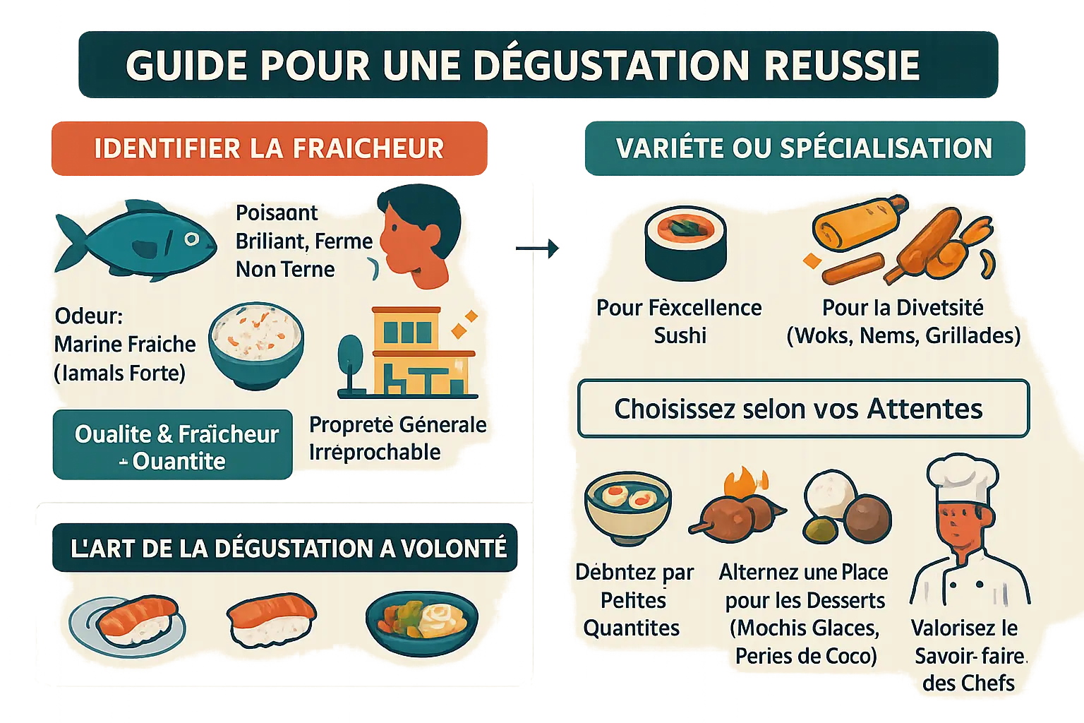 Dégustation de sushis dans un restaurant japonais à Bordeaux