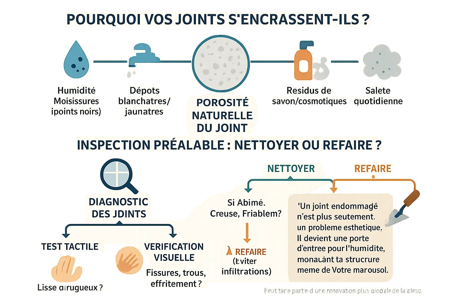 Nettoyage joint carrelage : comment nettoyer des joints encrassés 4 Nettoyage des joints de carrelage avec produits naturels