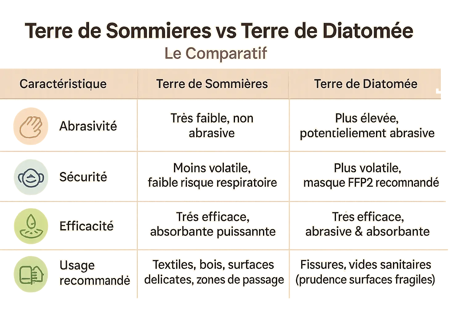 Terre de Sommières : Éradiquer punaises de lit 7 Comparatif Terre de Sommières et Terre de Diatomée