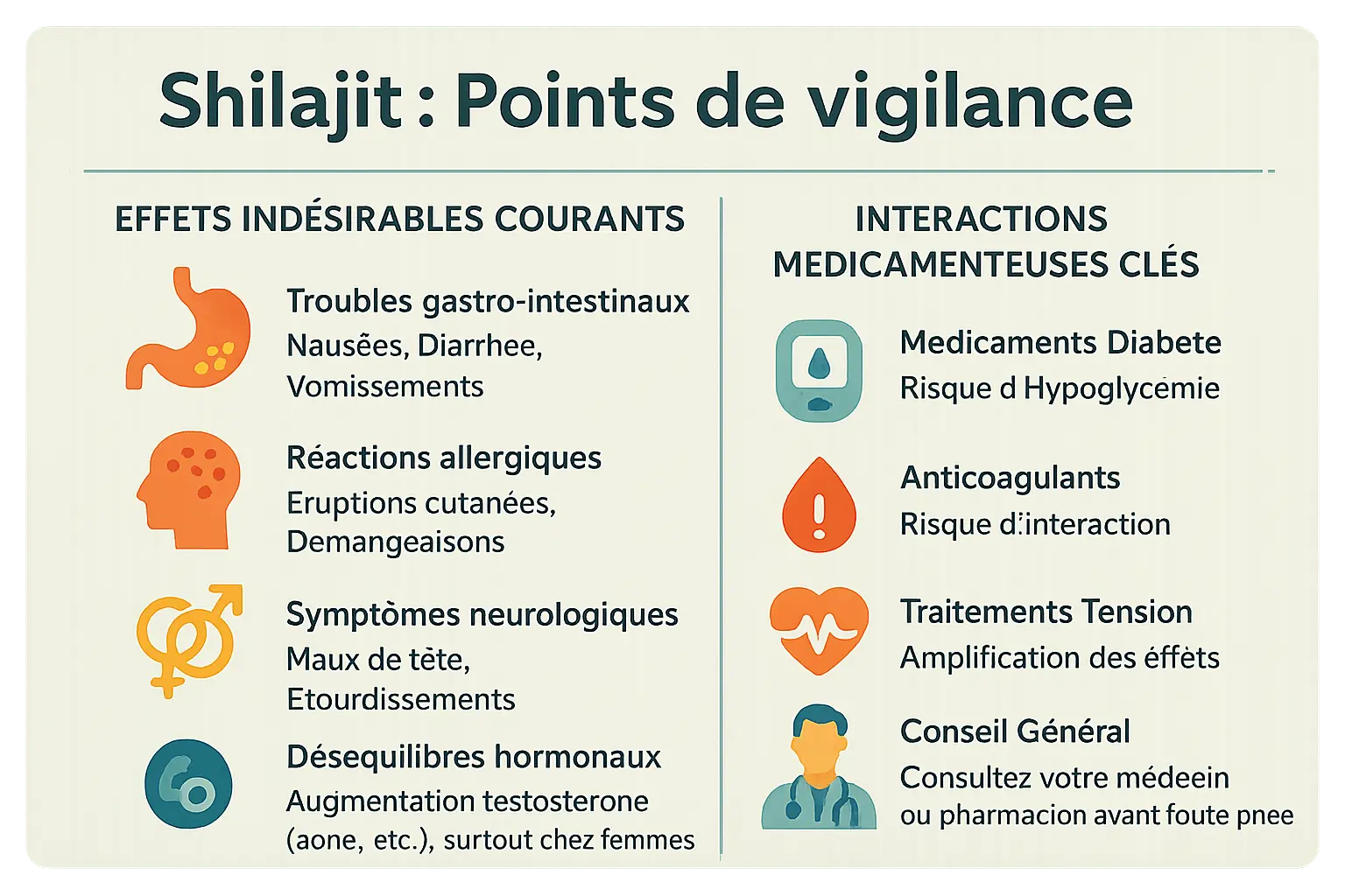 Shilajit danger : à éviter pour troubles digestifs 5 Illustration des risques liés à l'utilisation du shilajit