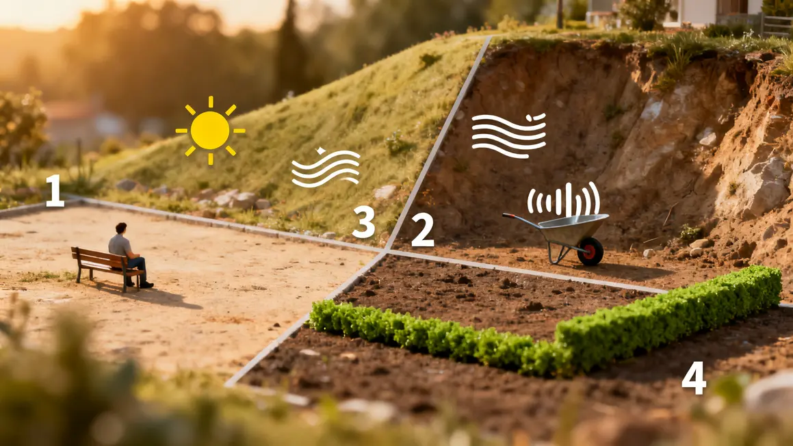 aménagement extérieur : questions à se poser avant d’agir 3 analyse contraintes atouts terrain amenagement exterieur
