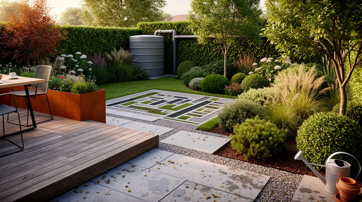 aménagement extérieur : bonnes pratiques pour un résultat durable 9 vue jardin moderne amenagement exterieur materiaux durables
