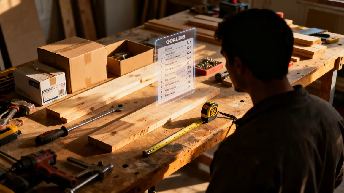 Personne évaluant besoins projet bricolage maison