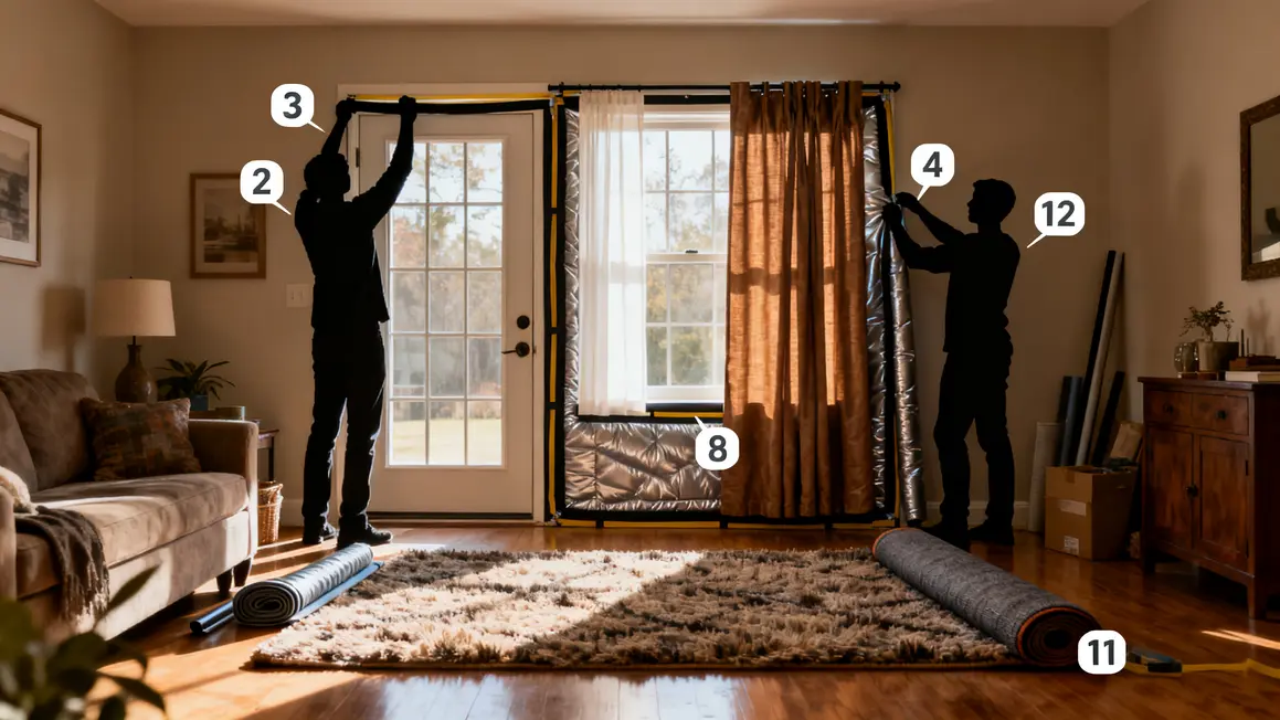 bricolage maison en 2026 : points clés à connaître en petit budget 2 bricolage maison 2026 renovation energetique joints rideaux thermiques tapis
