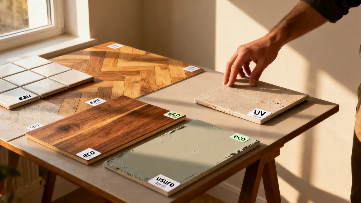 echantillons materiaux selection criteres bricolage maison