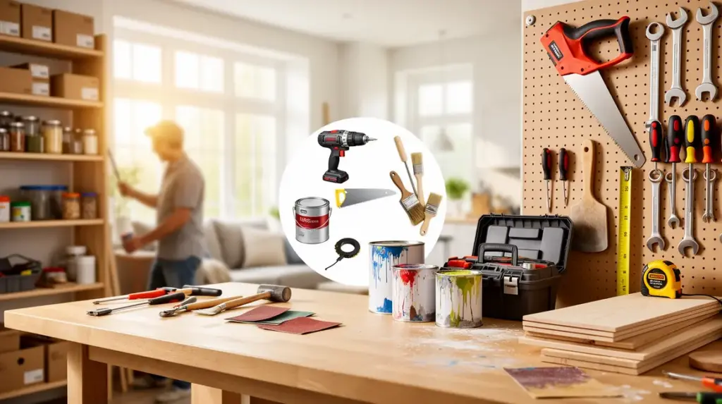 etabli moderne bricolage maison materiel bien range