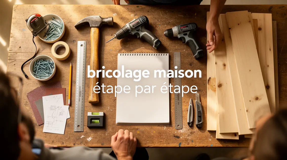 Comment réussir bricolage maison étape par étape 56 Espace de travail organisé pour bricolage maison optimisation outils