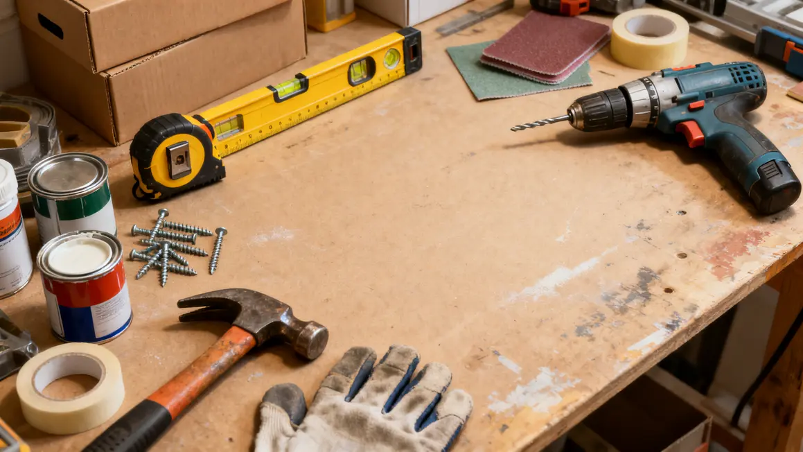 bricolage maison : plan d’action simple et réaliste 3 outils bricolage maison inventaire photo