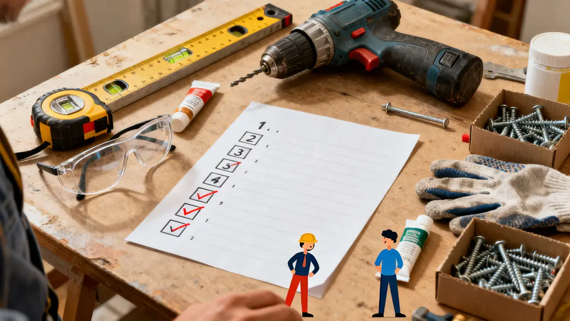 bricolage maison : checklist avant de se lancer en petit budget 3 Liste outils et matériaux pour bricolage maison DIY