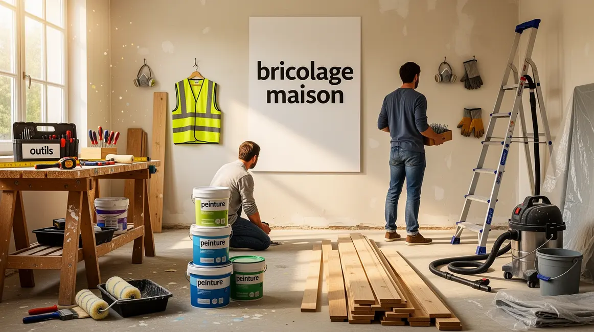 bricolage maison outils matériaux protection
