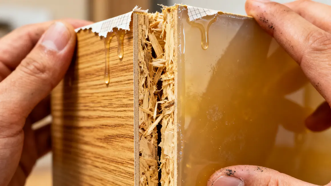 meuble mélaminé : avantages, limites et alternatives 2 Structure interne panneau mélaminé