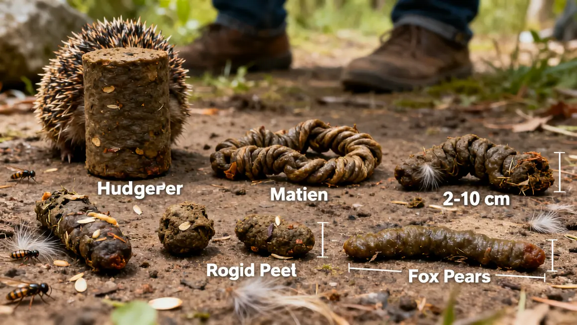 Crotte de hérisson au jardin : identifier sans se tromper 3 crottes herisson fouine rongeurs renard differences jardin