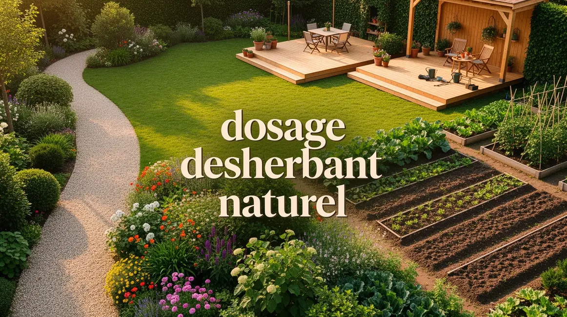 Vue jardin dosage desherbant naturel