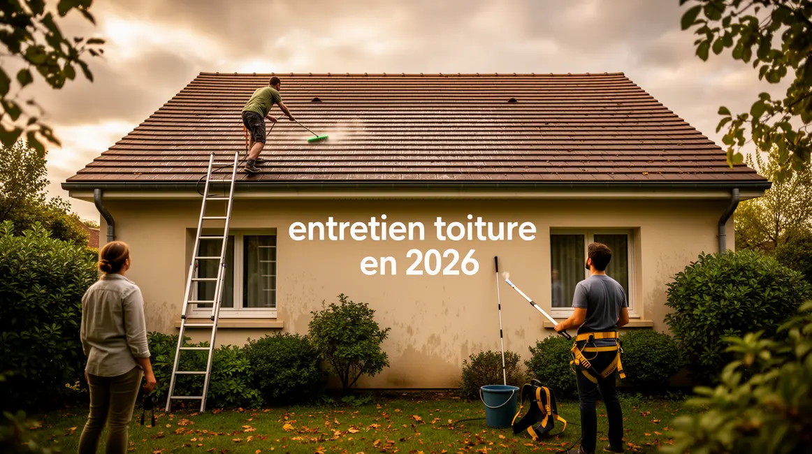 Maison moderne entretien toiture 2026 visuel