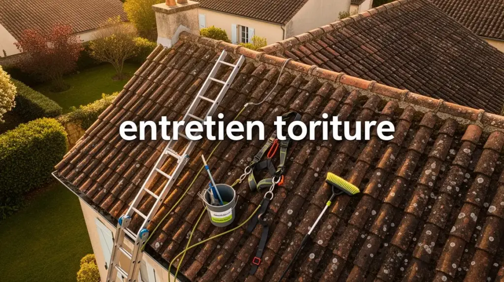 Entretien toiture maison outils nettoyage inspection