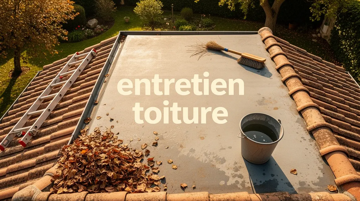 entretien toiture : checklist avant de se lancer en petit budget 38 Toiture maison propre avec outils entretien et feuilles