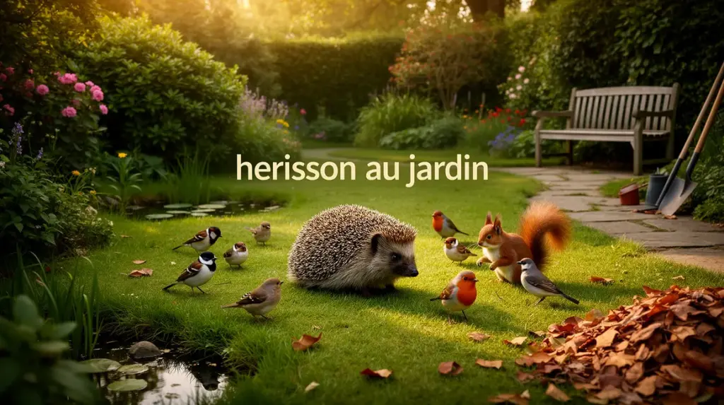 herisson au jardin biodiversite pelouse