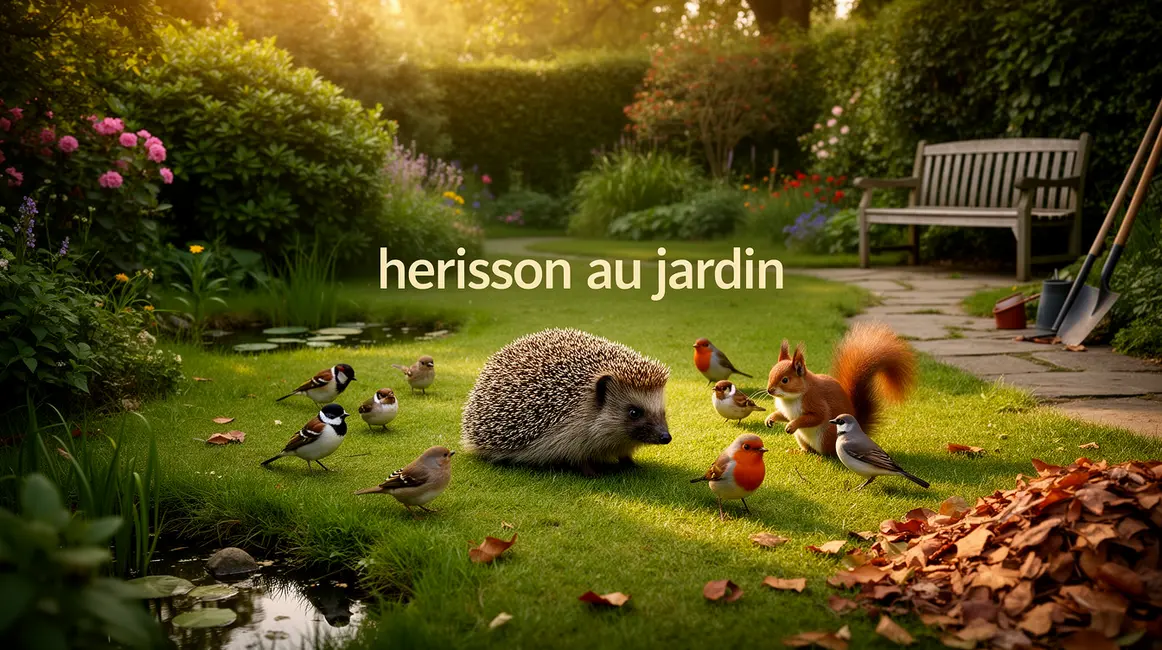 herisson au jardin biodiversite pelouse