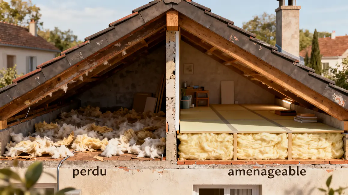 Comparatif isolation combles perdus amenageables