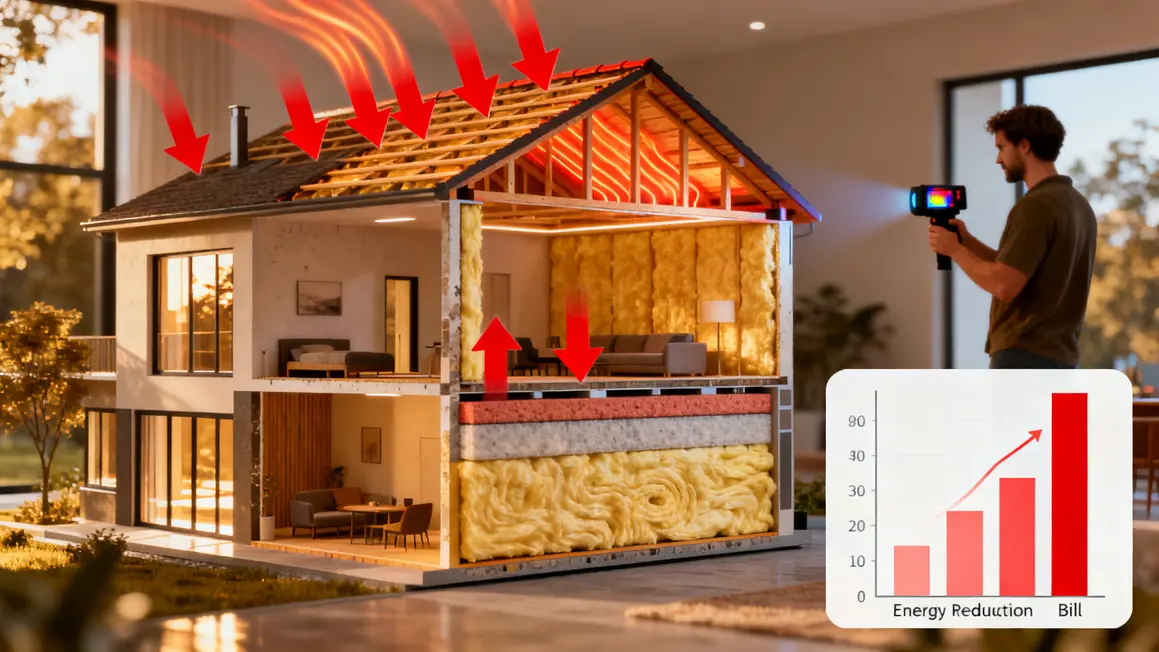 isolation des combles : avantages, limites et alternatives en petit budget 2 coupe maison isolation des combles pertes thermiques