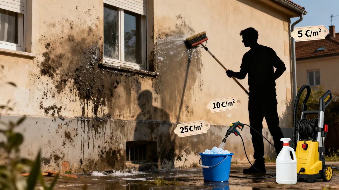méthodes nettoyage façade urbain balai-brosse haute-pression cristaux de soude vinaigre-blanc