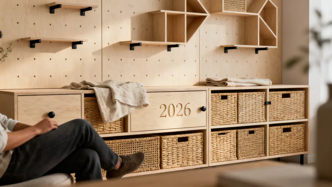 meuble mélaminé en 2026 : points clés à connaître en petit budget 3 meubles melaminé tendances déco 2026 intérieur bois clair