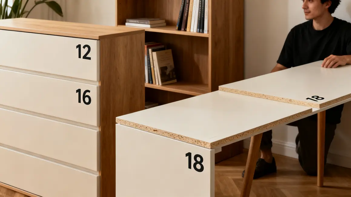 meuble mélaminé : guide débutant sans jargon en petit budget 2 epaisseurs panneaux meuble melamine
