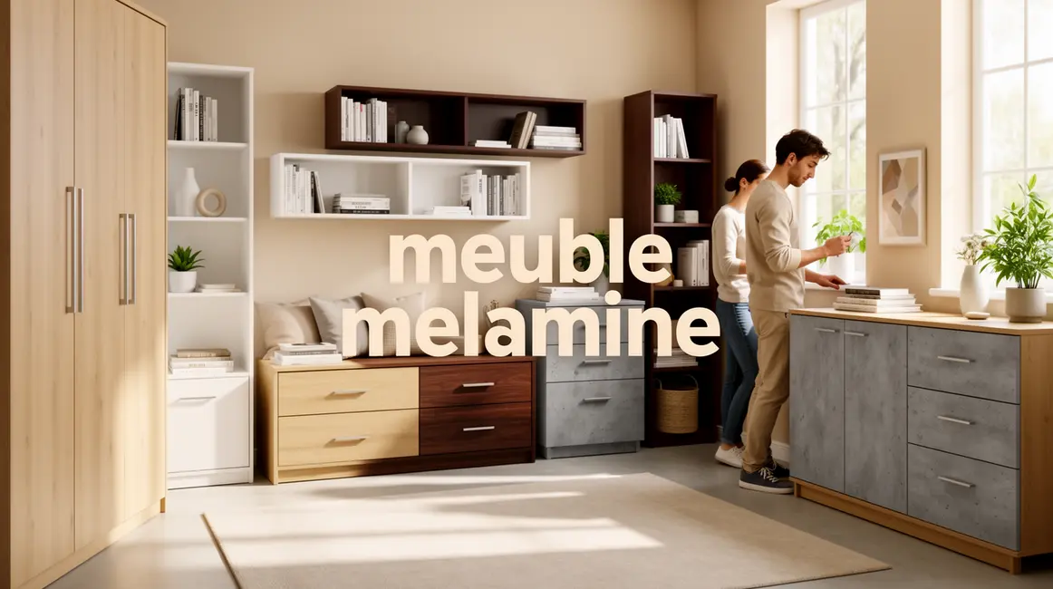 meuble mélaminé : comparatif des options possibles 23 meuble melamine divers finitions salon