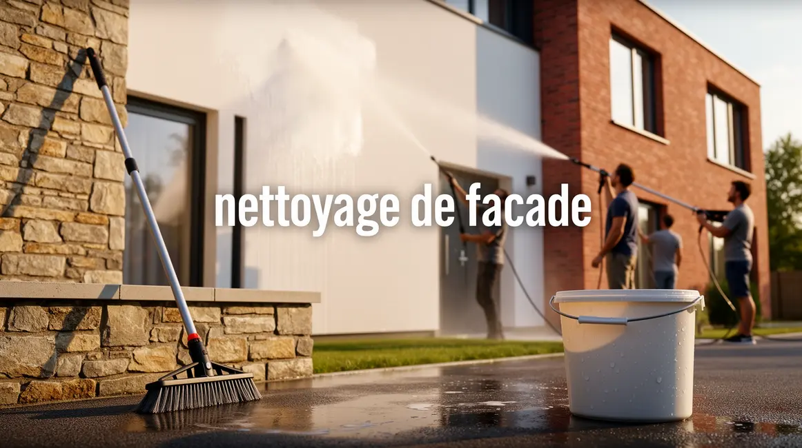 nettoyage de façade : bonnes pratiques pour un résultat durable 32 nettoyage de facade moderne avec outils