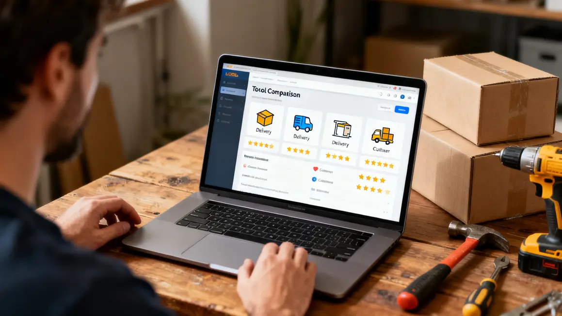 Page site comparaison outils livraison bricolage maison