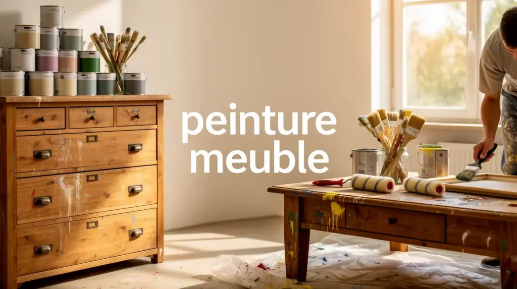 Peinture meuble commode table basse atelier