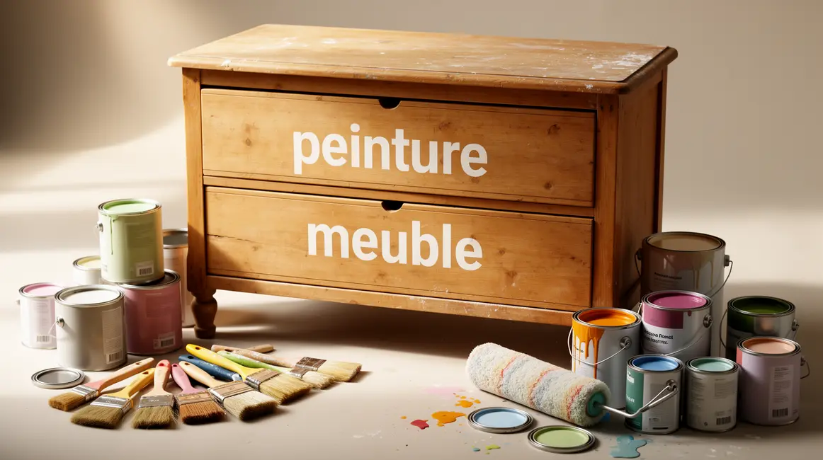 peinture meuble : conseils concrets pour éviter les pièges 29 meuble bois pinceaux rouleau pots peinture atelier