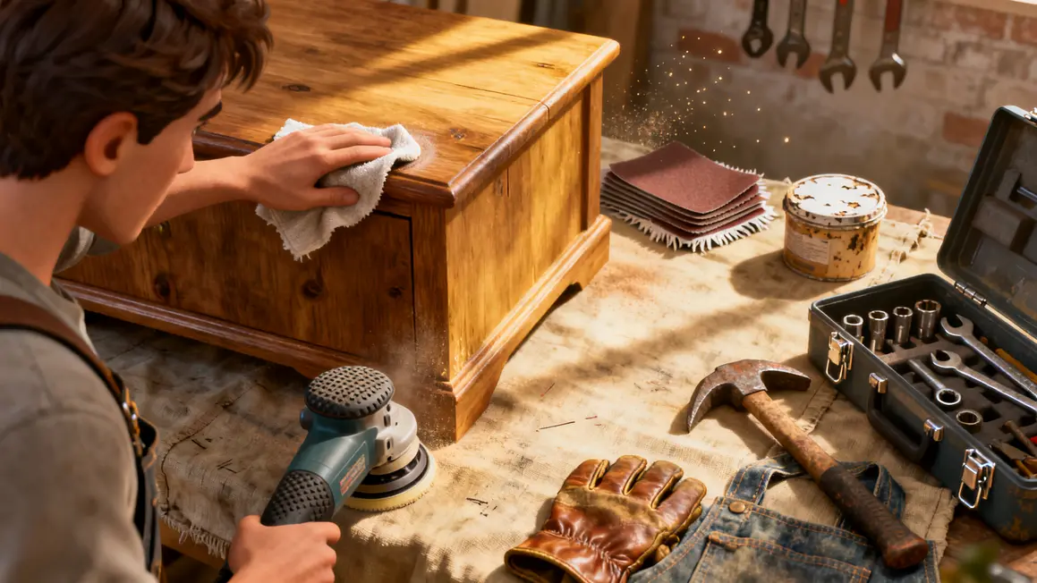 préparation meuble bois peinture