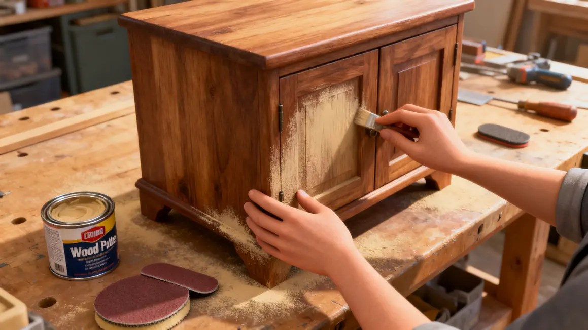 peinture meuble : erreurs fréquentes à éviter en petit budget 2 ponçage meuble bois pâte accessoires
