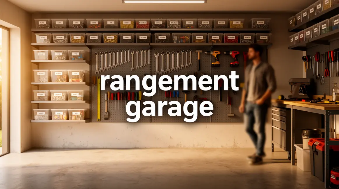 rangement garage : bonnes pratiques pour un résultat durable en petit budget 37 garage ordonné avec étagères et boîtes pour rangement garage