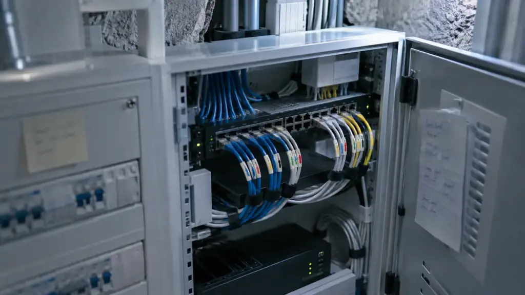 Courant faible RJ45 vers domotique : communication sécurisée
