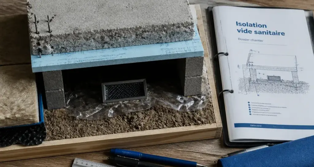Isolation vide sanitaire : panneaux isolants contre sols froids et humidité
