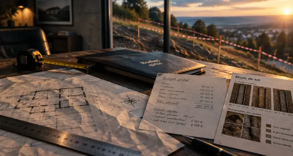 Achat terrain et construction maison : étude de sol et plan, avant de signer