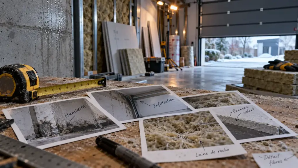 Rénovation garage : humidité maîtrisée, pièce rénovée